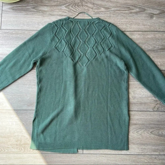 Northern Reflections Lightweight Aran Knit Open Front Cardigan - Picture 14 of 16